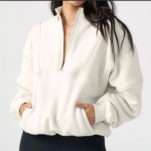 Very RARE Joah Brown Off White Retro Half Zip